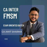 CA Inter FMSM | Exam Oriented Batch by CA Amit Sharma | For Jan 26 Exams